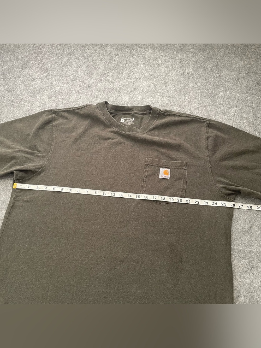 Carhartt Shirt Mens XL‎ Lot Of 2 Black Olive Loose Fit Workwear Heavyweight K87 - Picture 14 of 16